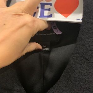 Club Monaco wool coat with leather detailing